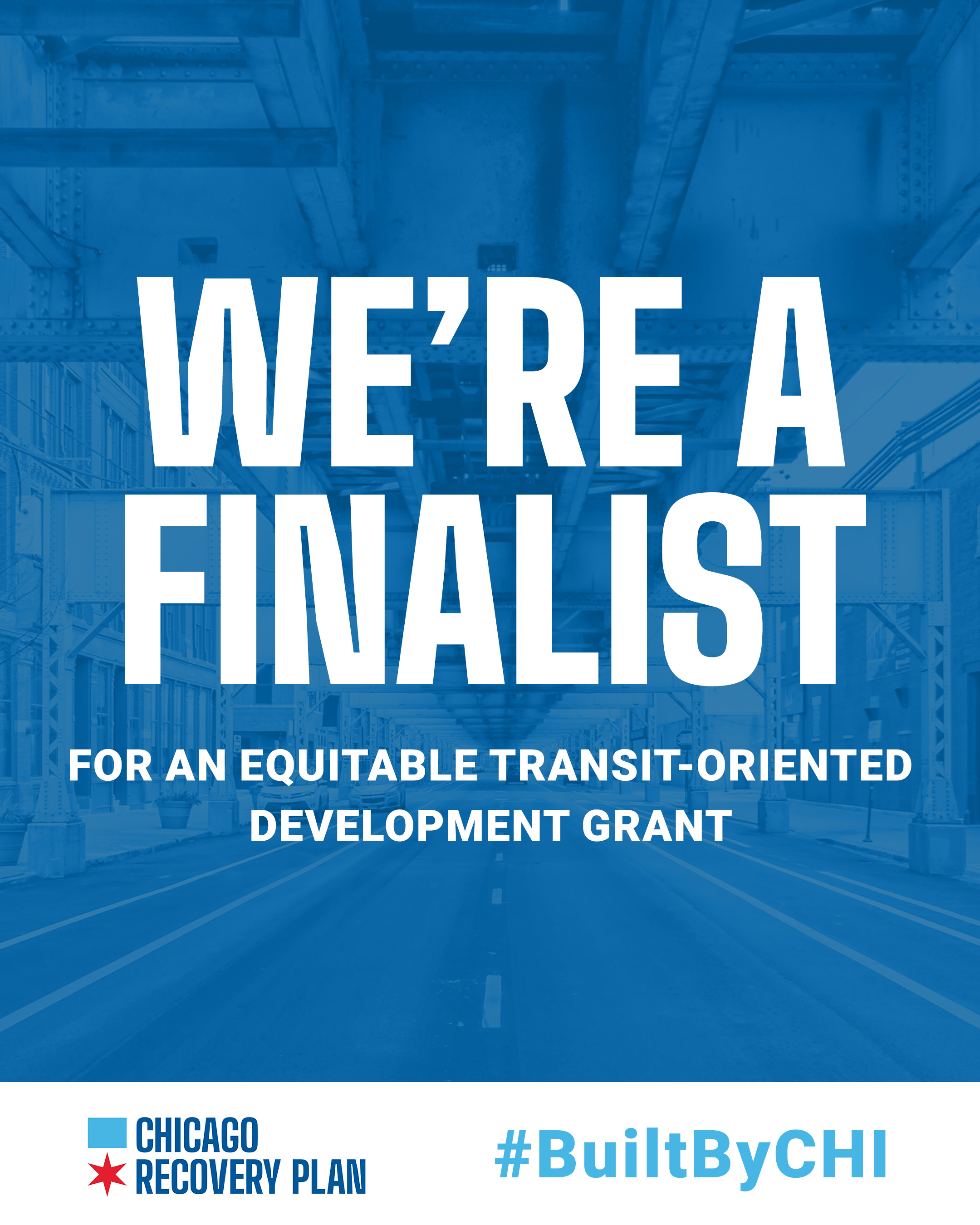 We're a Finalist - Equitable Transit-Oriented Grant